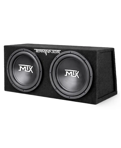 Mtx TNE212D 12-Inch 1200-Watt Car Audio Dual Loaded Subwoofer Box Enclosure