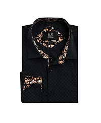 Elie Balleh Big Boys Slim Fit Jacquard Shirt
