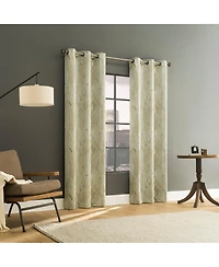 Sun Zero Sonora Snakeskin Trellis Blackout Grommet Curtain Panel Pair
