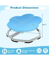 Sugift Kids Sensory Swivel Chair with 360 Degree Spin and Non-Slip Metal Base