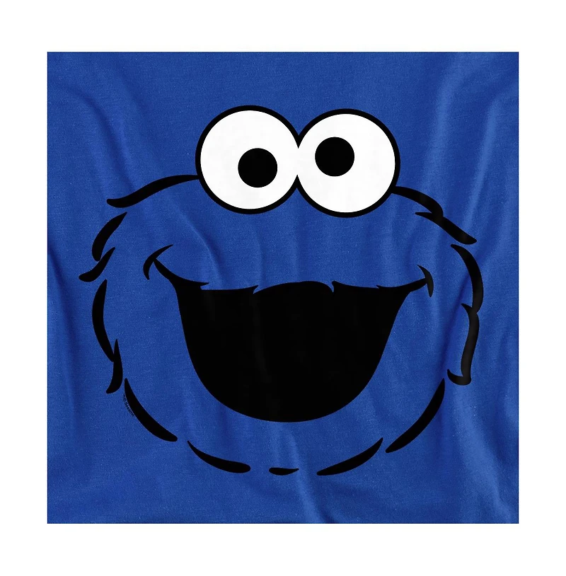 Sesame Street Men's Cookie Monster Full Face T-Shirt