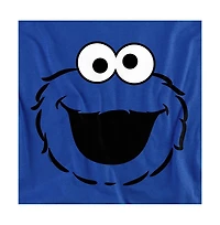 Sesame Street Men's Cookie Monster Full Face T-Shirt