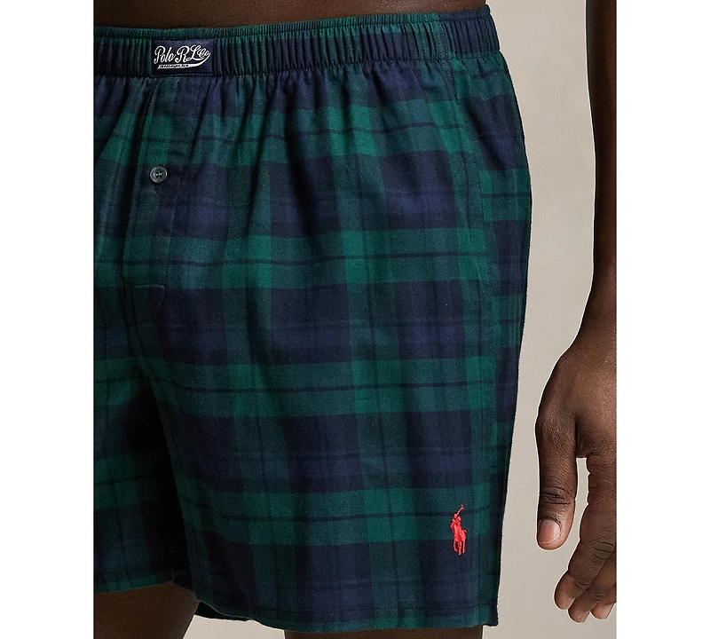 Polo Ralph Lauren Men's Plaid Single Button Fly Boxers