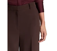 Kenneth Cole Women's Barrel Leg High-Waist Wide-Leg Polyester-Blend Pants