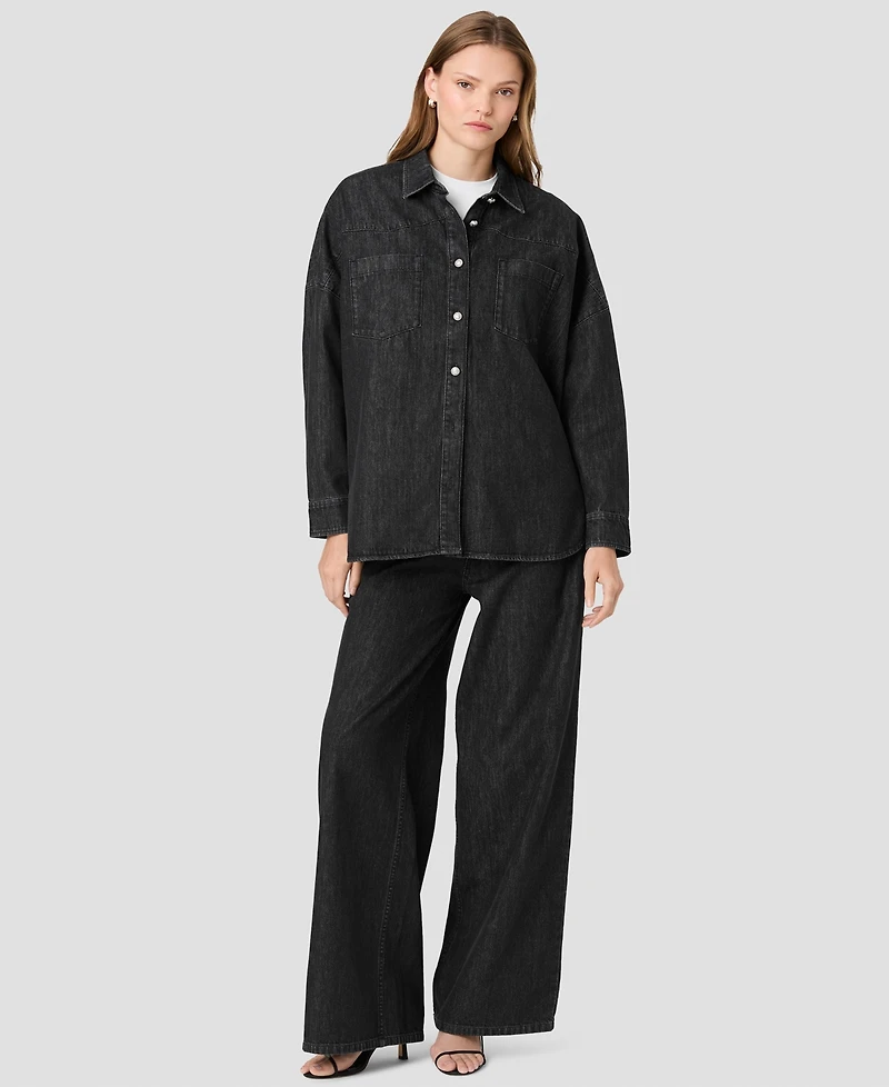 French Connection Women's Elton Denim Button-Down Long-Sleeve Shirt