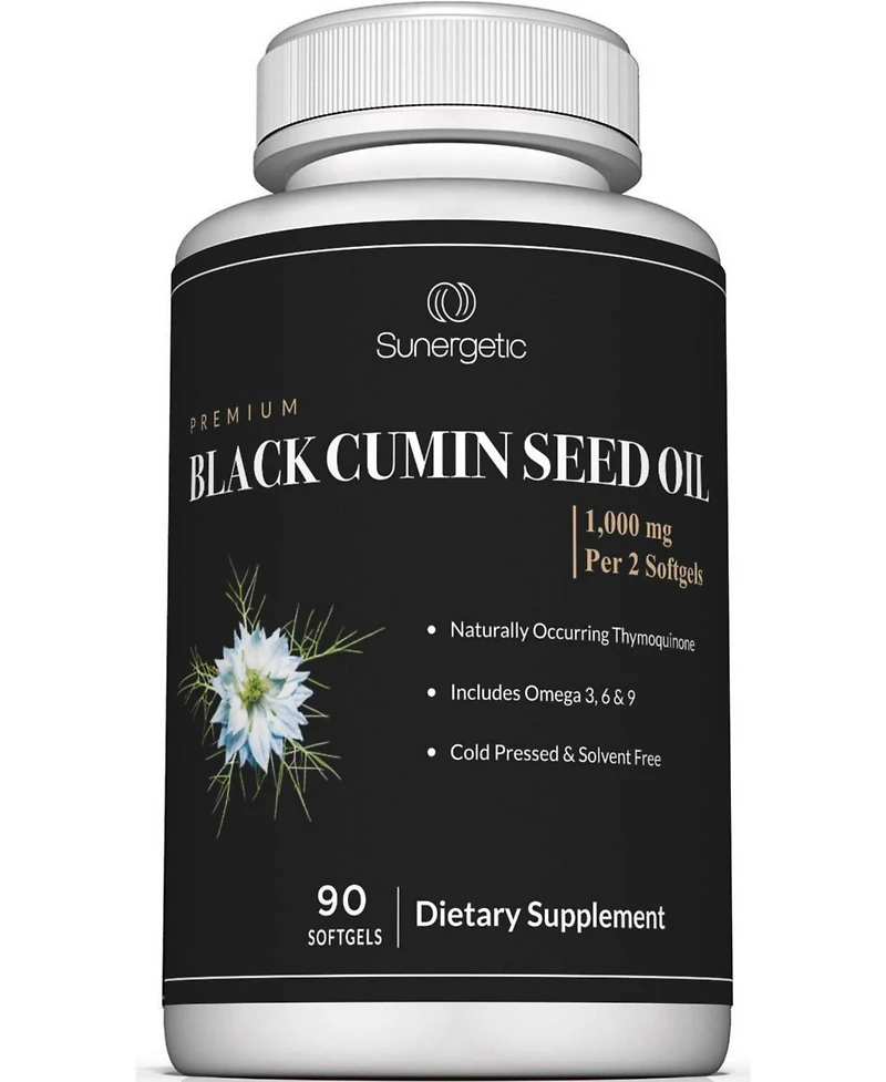 Sunergetic Cumin Seed Oil Softgels, 1,000 Milligram, 90 Count