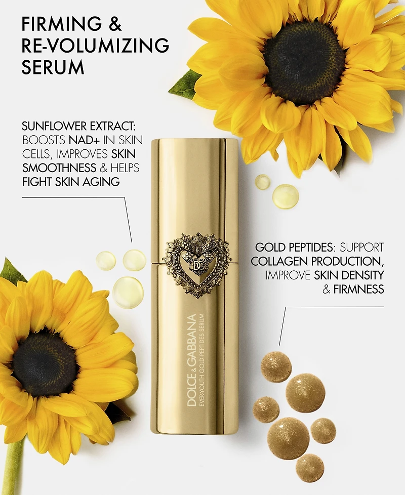 Dolce&Gabbana Ever-Youth Gold Peptides Serum, 0.94 oz.
