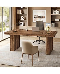 Tribesigns 63" Office Desk, Modern Home Office Computer Desk,Writing