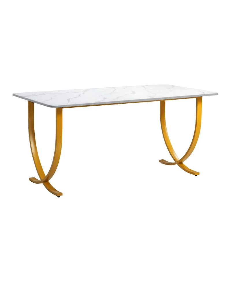 Slickblue Large Executive Computer Desk, Modern Office Workstation for Conference Room and Home Office