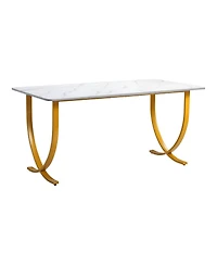 Slickblue Large Executive Computer Desk, Modern Office Workstation for Conference Room and Home Office
