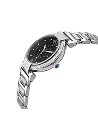 GV2 by Gevril Women's Berletta Swiss Quartz Silver Stainless Steel Bracelet Diamond Watch