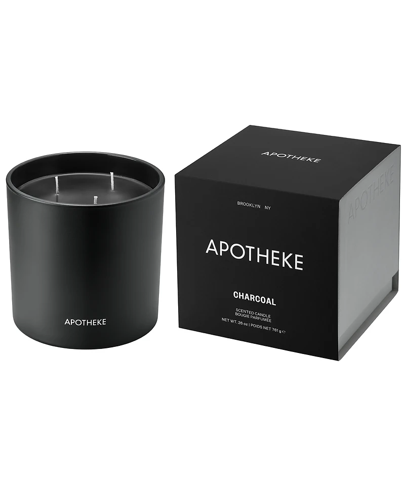 Apotheke Charcoal 3-Wick Scented Candle, 0.26 oz.