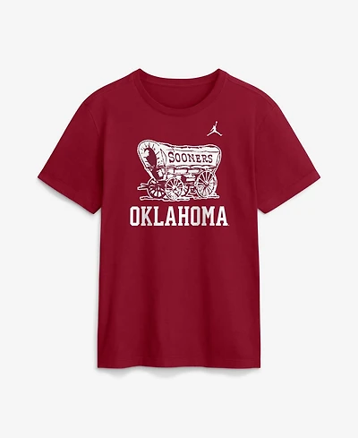 Men's Jordan Crimson Oklahoma Sooners Primetime Logo Mantra T-Shirt