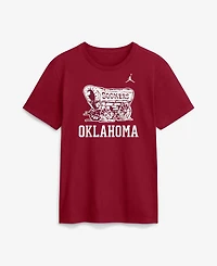 Men's Jordan Crimson Oklahoma Sooners Primetime Logo Mantra T-Shirt