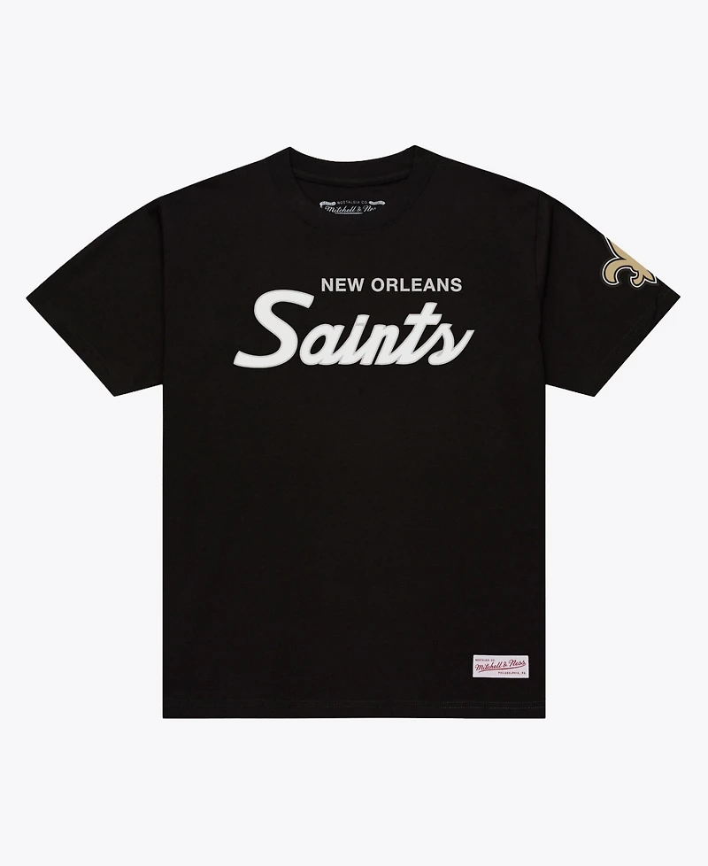 Men's Mitchell Ness Black New Orleans Saints Head Coach Classic T-Shirt