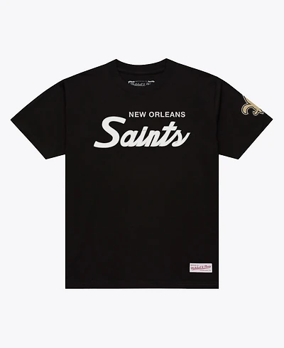 Men's Mitchell Ness Black New Orleans Saints Head Coach Classic T-Shirt
