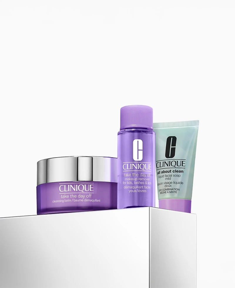 Clinique 3-Piece The Cleansing Edit Trio Gift Set