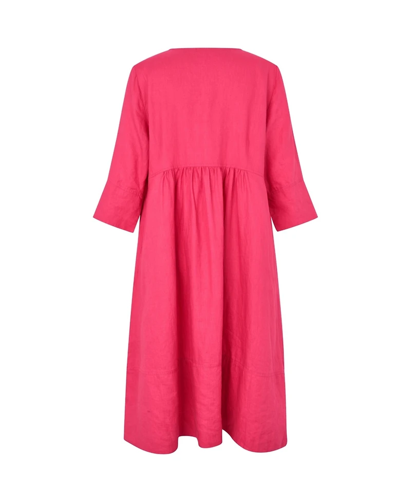 Masai Copenhagen Women's MaNasya V-Neck Linen Midi Dress