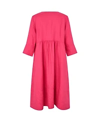 Masai Copenhagen Women's MaNasya V-Neck Linen Midi Dress