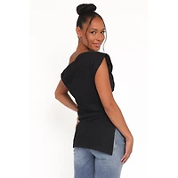 Petal and Pup Women's Selma Sleeveless One-Shoulder Knit Top