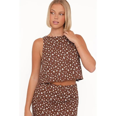 Petal and Pup Women's Madison Linen Cropped Tank