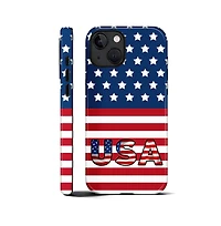 Lisen 2-Layer Usa Flag Phone Case for Apple iPhone 15