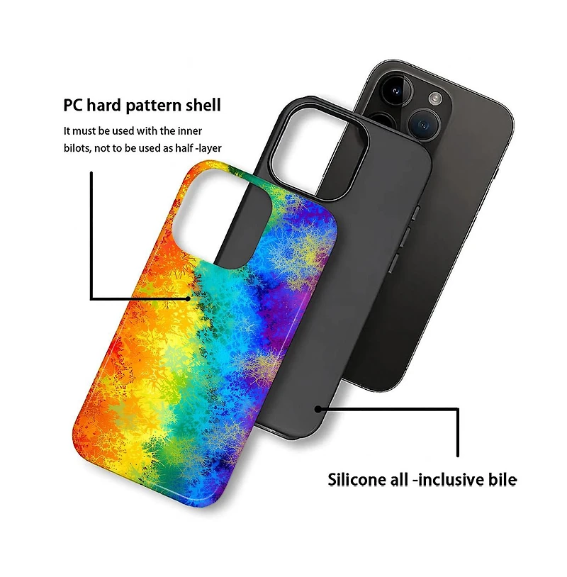 Lisen 2-Layer Phone Case for Apple iPhone 14 Pro