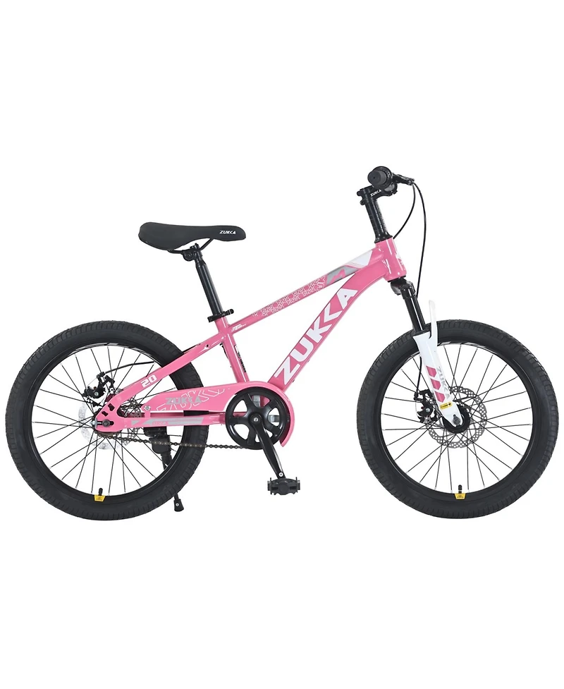 ECHTPeak 20 Inch Kids Mountain Bike, with Dual Disc Brakes, for Boys Girls Ages 7-10 Years, Steel Frame, Adjustable Seat and Handlebar