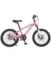 ECHTPeak 20 Inch Kids Mountain Bike, with Dual Disc Brakes, for Boys Girls Ages 7-10 Years, Steel Frame, Adjustable Seat and Handlebar