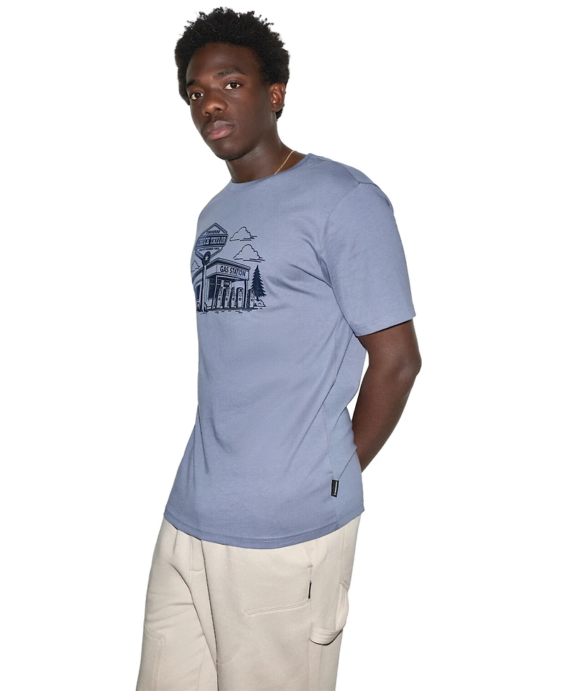 Converse Men's Chuck Taylor Gas Station Graphic T-Shirt