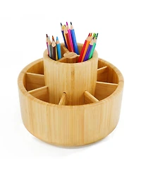 Danrong Rotating Art Supply Desk Organizer Pen Pencil Marker Holder