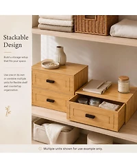 Danrong Stackable Single Drawer Organizer For Desk Entryway Coffee Station Vanity Bathroom Counter