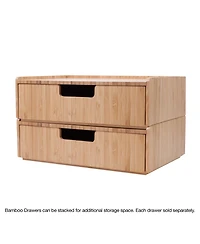 Danrong Stackable Desk Drawer Organizer For Office Supplies And More
