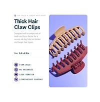 Gimme Beauty Thick Hair Claw Clips Large Hair Claws for Curly and Textured Hair 2 Pack