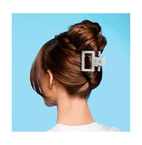 Gimme Beauty Square Extra Grip Claw Clip Double Teeth Accessory Set Perfect for Medium Hair 2 Pack