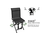 Boyel Living All weather Outdoor Foldable 360 Degree Swivel Chair with Iron Frame