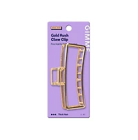 Gimme Beauty Gold Rush Claw Clip Metal, Rectangle Clip for Long, Thick and Curly Hair Comfortable and Fashionable