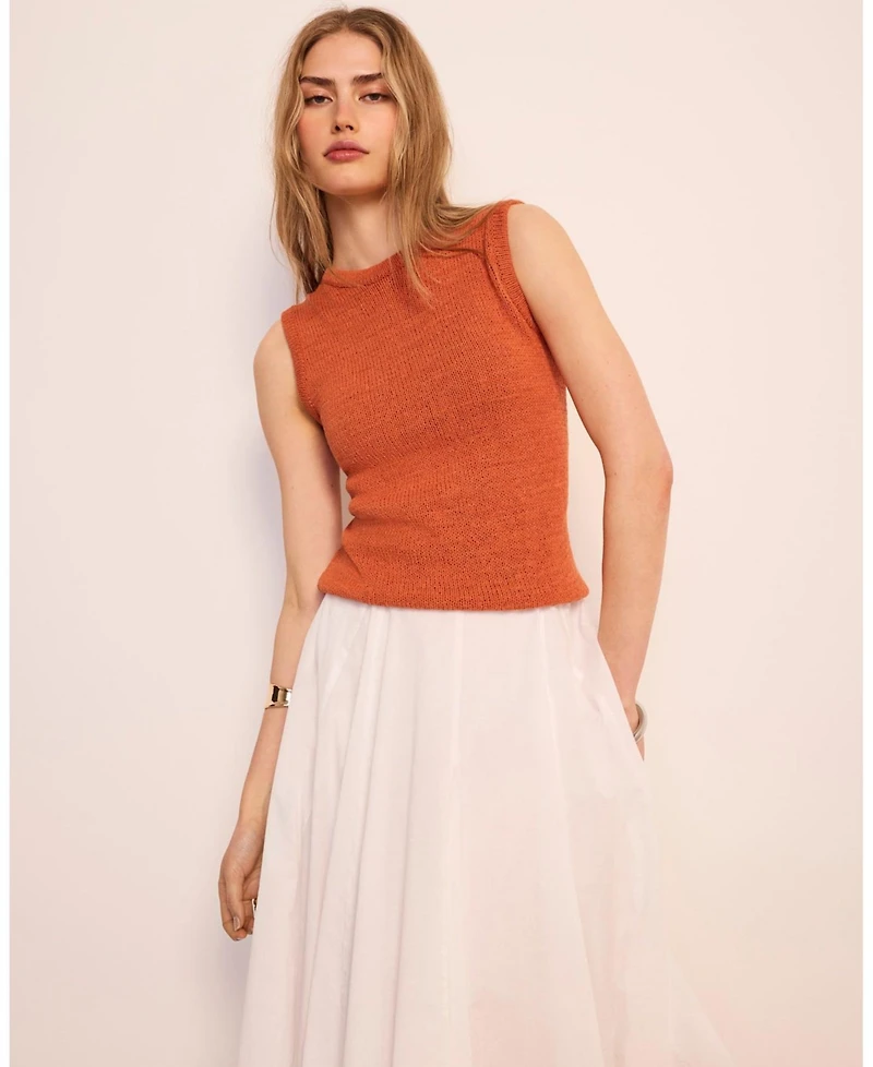 Mint Velvet Women's Cotton Blend Knit Top