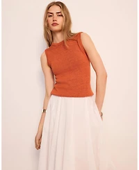 Mint Velvet Women's Cotton Blend Knit Top