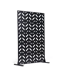 Slickblue 5 Panel Freestanding Privacy Screen for Patio and Outdoor Spaces