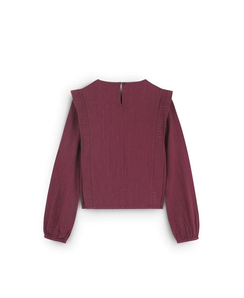 Scalpers Women's Striped Long-Sleeve Blouse
