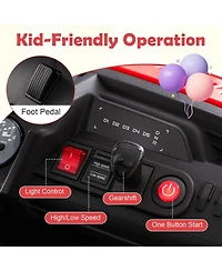 Hongge 24V 2-Seater Remote-Control Kids Ride-On Truck, Ages 3-7