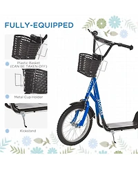 Sevorley All-Terrain Adjustable Handlebar Kids Kick Scooter, Ages 5-12