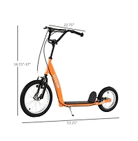 Sevorley Kids Kick Scooter with Adjustable Handlebar, Non-Slip Deck, All-Terrain Tires, Ages 3+