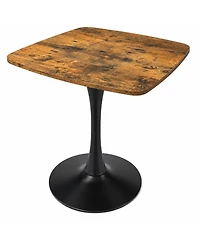 Streamdale Furniture Square 24" Mid-Century Modern Bistro Dining Table