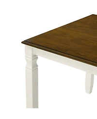 Streamdale Furniture Extendable Modern Farmhouse Dining Table, 59"-77"