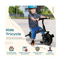 Sevorley Kids 3-Wheel Tricycle with Adjustable Seat and Safety Belt, Ages 2-5
