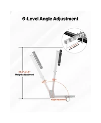 Sugift 2Pieces Boat Trailer Guides 27.6-41.3 in Height Adjustable with Smooth Rollers for Over 16 in Boats