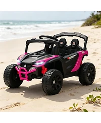 Sevorley 12V Kids Electric Utv Ride-On Truck with Parental Remote Control and Led Lights, Ages 3-5