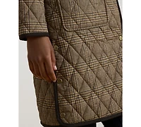 Lauren Ralph Womens Cord Collar Quilt